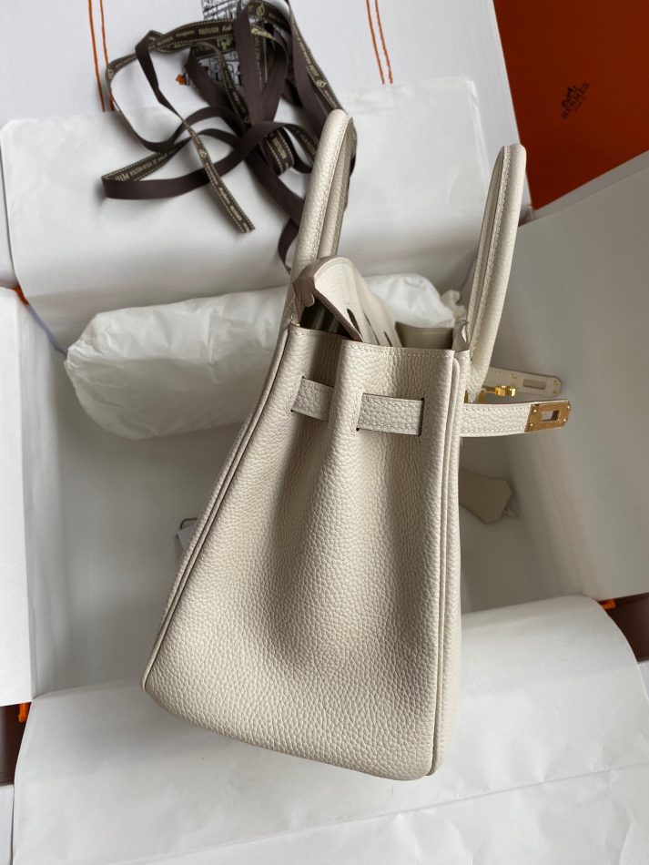Replica Hermes Top Quality Replica Bag ShopWhite Togo Gold - premium-grade designer purse dupe