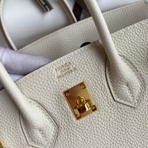 Replica Hermes Top Quality Replica Bag ShopWhite Togo Gold - authentic-look luxury purse replica