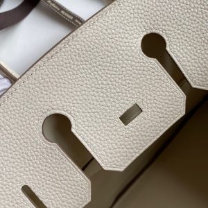 Replica Hermes Top Quality Replica Bag ShopWhite Togo Gold - high-quality designer bag clone