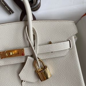 Replica Hermes Top Quality Replica Bag ShopWhite Togo Gold - 1:1 designer replica handbag
