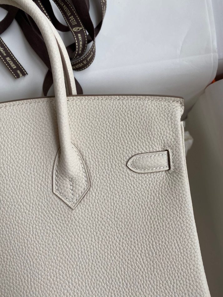 Replica Hermes Top Quality Replica Bag ShopWhite Togo Gold - top-rated replica designer bag