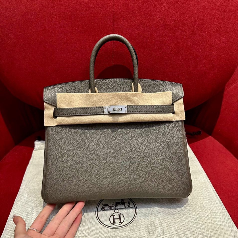 Replica Hermes Top Quality Replica Bag ShopPewter Gray Togo - top-rated replica designer bag