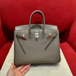 Replica Hermes Top Quality Replica Bag ShopPewter Gray Togo - premium 1:1 fake handbag model