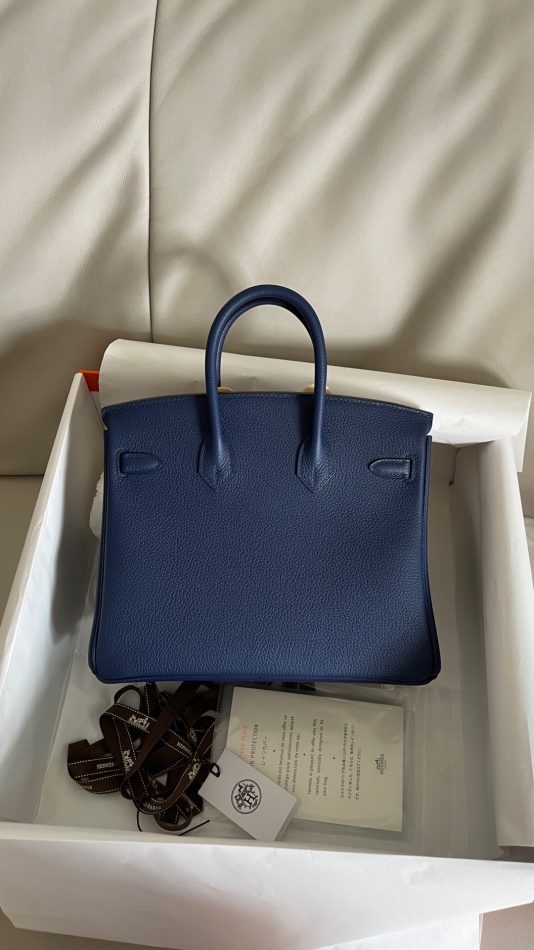 Replica Hermes Top Quality Replica Bag ShopSapphire Blue Togo - premium-grade designer purse dupe