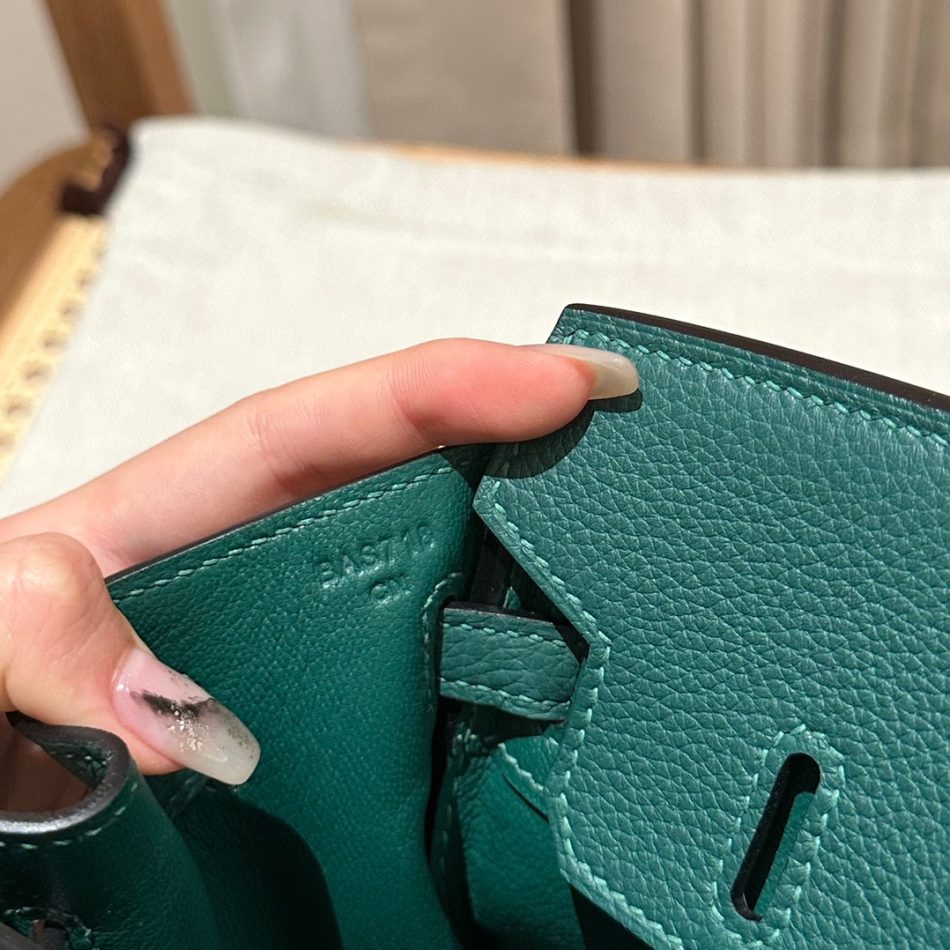 Replica Hermes Top Quality Replica Bag ShopPeacock Green Togo - ultra-realistic fake designer tote