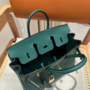 Replica Hermes Top Quality Replica Bag ShopPeacock Green Togo - ultra-realistic fake designer tote
