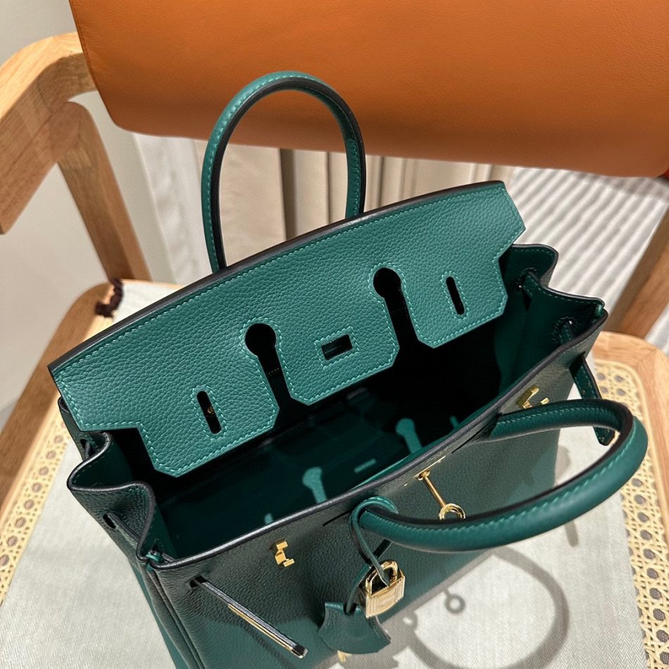 Replica Hermes Top Quality Replica Bag ShopPeacock Green Togo - ultra-realistic fake designer tote