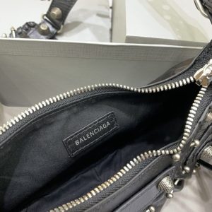 Replica Balenciaga Le Cagole Black Silver - high-quality designer bag clone