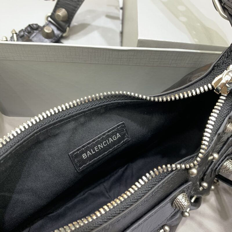 Replica Balenciaga Le Cagole Black Silver - high-quality designer bag clone