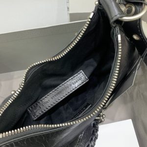 Replica Balenciaga Le Cagole Black Silver - high-accuracy replica luxury purse