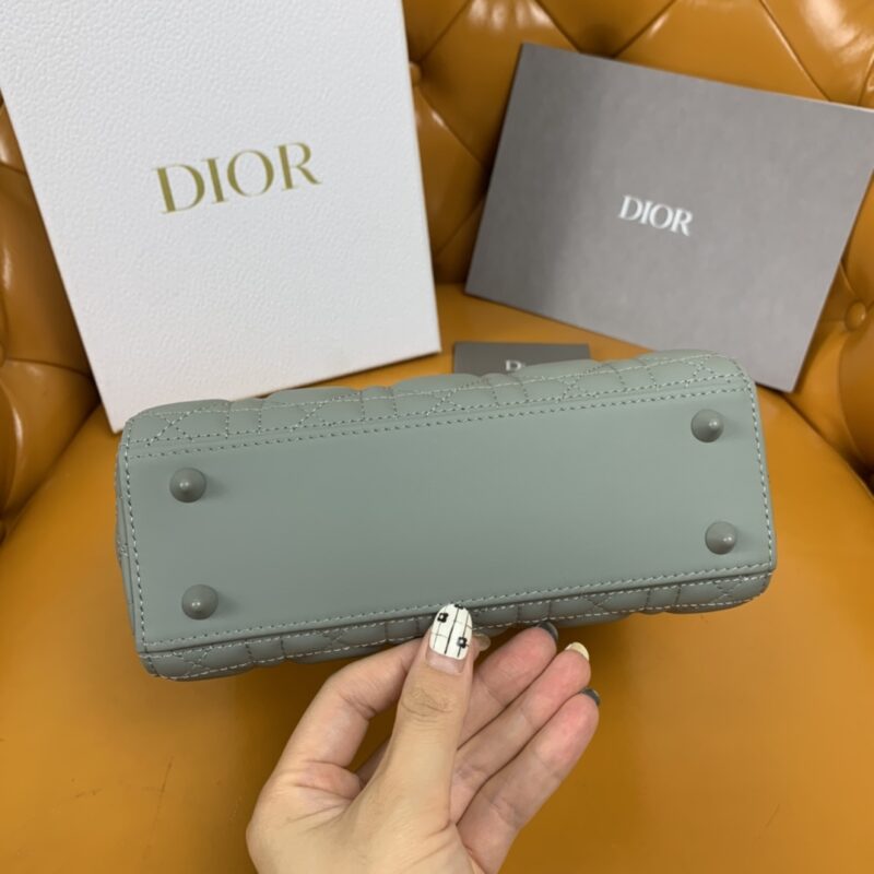 Replica Lady Dior Matte Grey ABC - authentic-look luxury purse replica