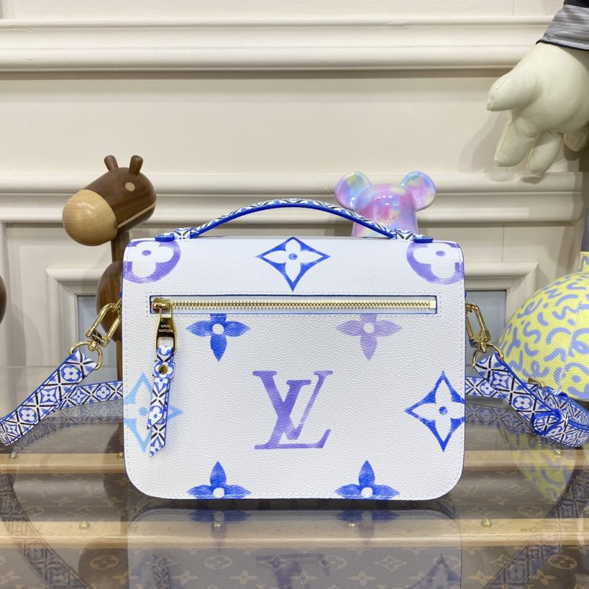 Replica Louis Vuitton Pochette Metis Blue - high-end fake designer purse