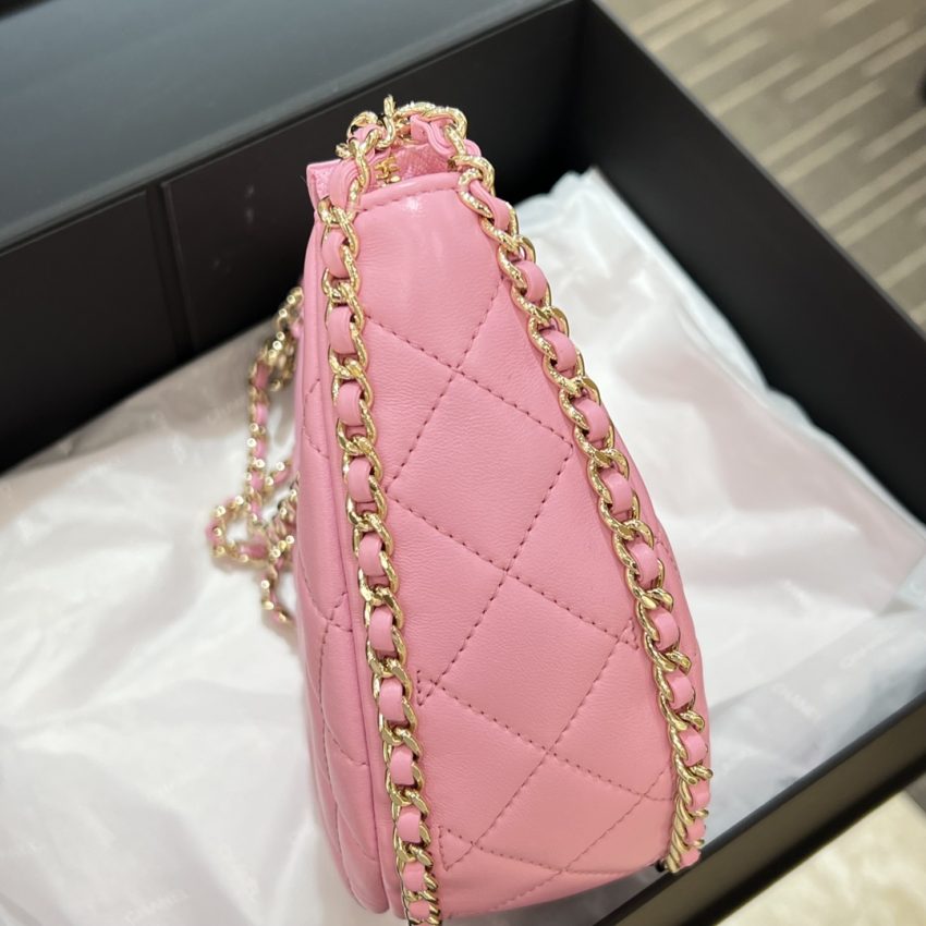 Replica CHANEL 23P Crescent Bag Pink - high-quality designer bag clone