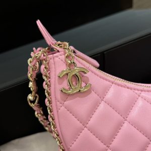 Replica CHANEL 23P Crescent Bag Pink - realistic designer-inspired fake bag