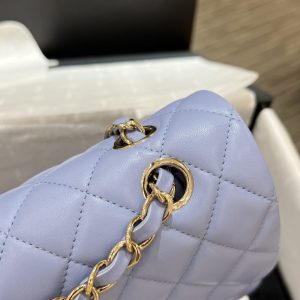 Replica CHANEL Classic Flap 23cm Light Blue - authentic-look luxury purse replica