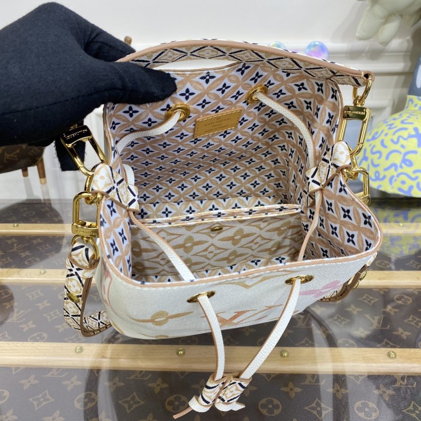Replica Louis Vuitton NeoNoe BB White Apricot - 1:1 designer replica handbag