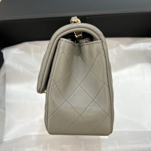 Replica CHANEL Classic Flap 17cm Grey - elite superclone designer purse