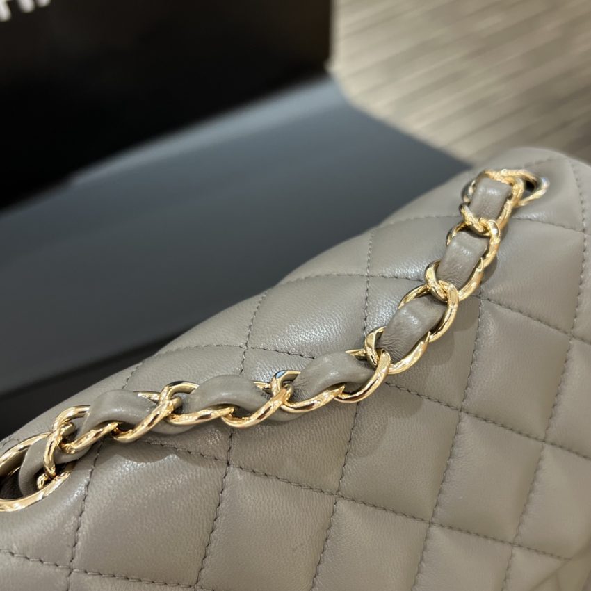 Replica CHANEL Classic Flap 17cm Grey - high-end fake designer purse