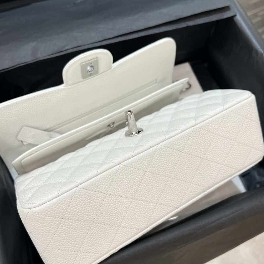 Replica CHANEL Classic Flap 23cm White Silver - high-end fake designer purse
