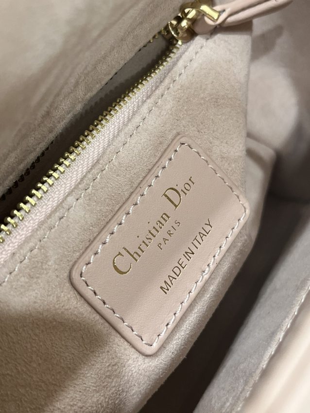 Replica Lady Dior Pale Pink ABC - top-tier luxury replica shoulder bag