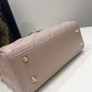 Replica Lady Dior Pale Pink ABC - elite superclone designer purse
