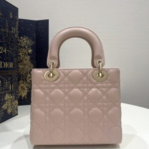 Replica Lady Dior Pale Pink ABC - premium-grade designer purse dupe