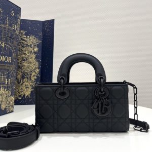 Replica Dior Lady D-Joy Bag Black Matte - top-tier luxury replica shoulder bag