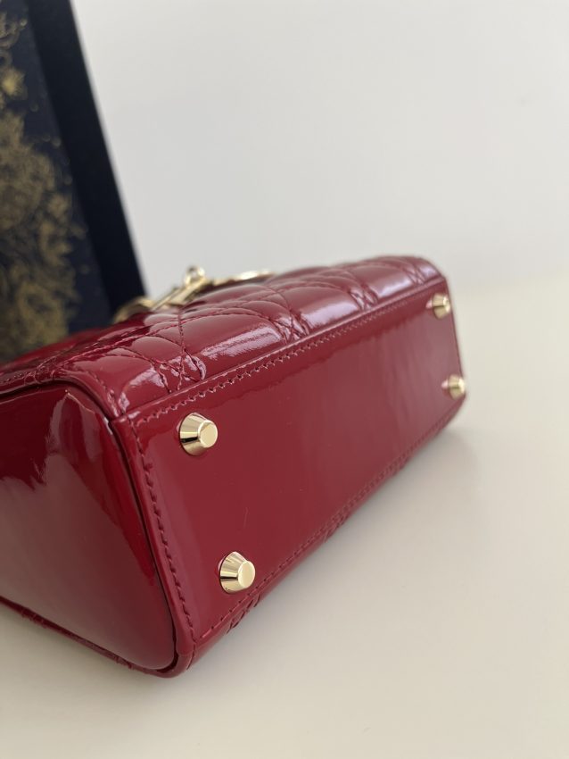 Replica Lady Dior Mini Red Patent - best-selling designer handbag dupe