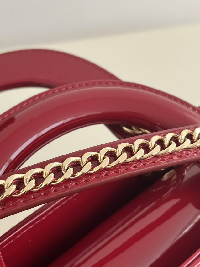 Replica Lady Dior Mini Red Patent - high-accuracy replica luxury purse