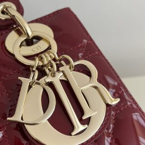 Replica Lady Dior Patent Red ABC - best quality luxury bag dupe