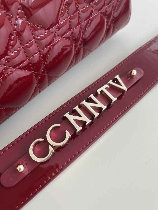 Replica Lady Dior Patent Red ABC - high-quality designer bag clone