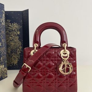 Replica Lady Dior Patent Red - high-end fake designer purse