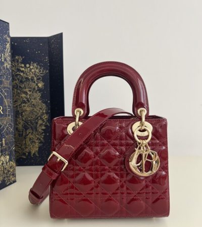 Replica Lady Dior Patent Red - high-end fake designer purse