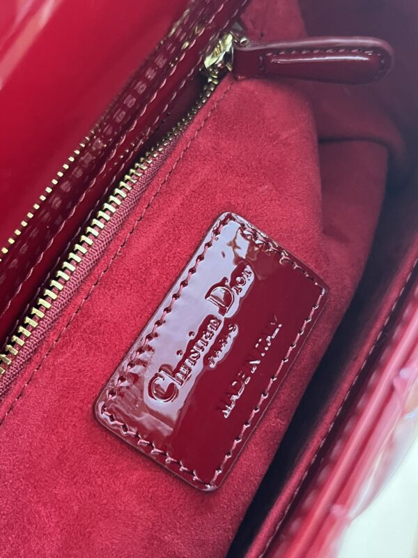 Replica Lady Dior Patent Red - authentic-look luxury purse replica