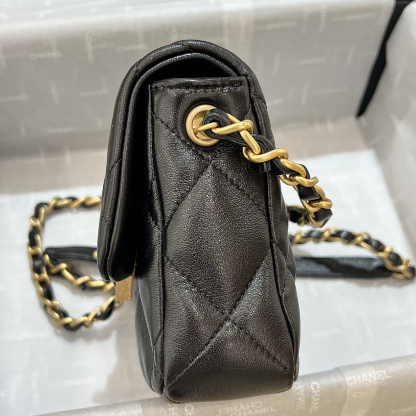 Replica CHANEL 23s Love Enamel Flip Black - high-quality designer bag clone
