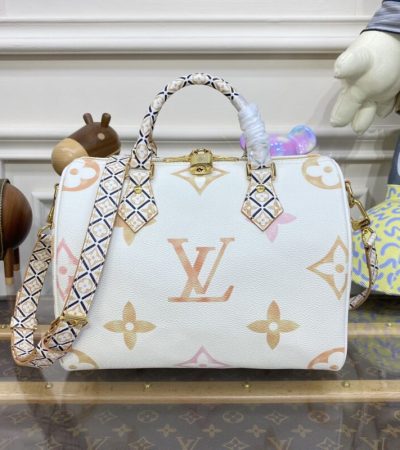 Replica Louis Vuitton Speedy Bandouliere 25 Apricot - top-tier luxury replica shoulder bag