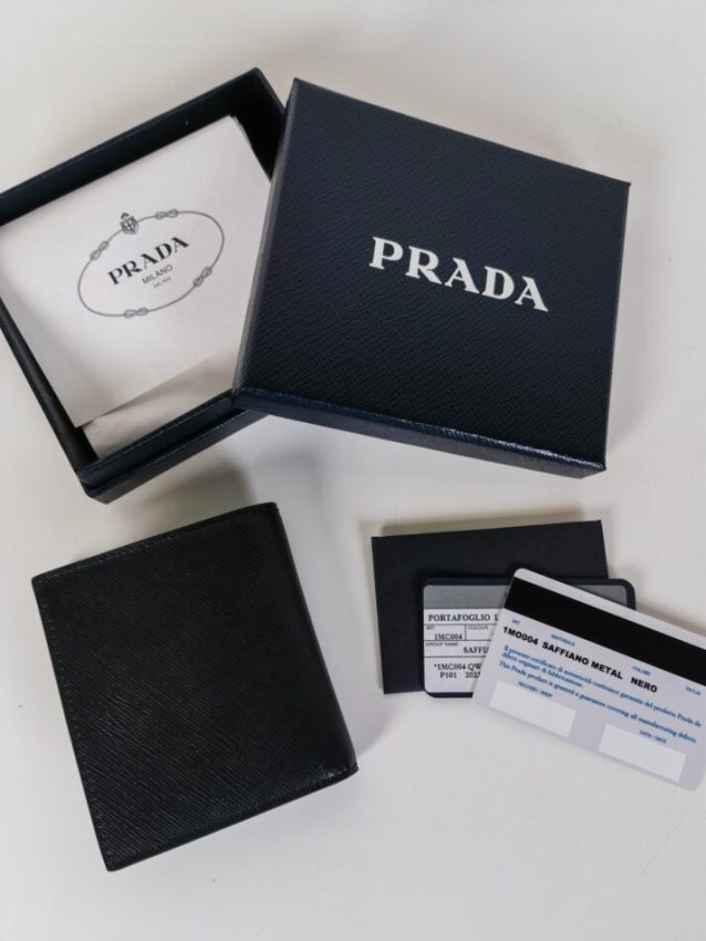 Replica Prada Saffiano Short Wallet - high-accuracy replica luxury purse