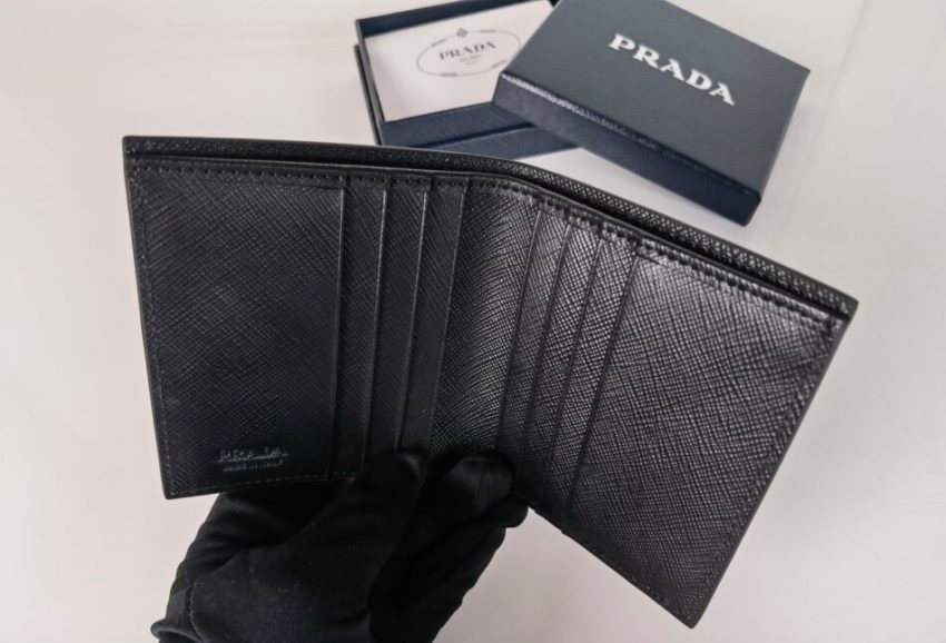 Replica Prada Saffiano Short Wallet Golden - elite superclone designer purse