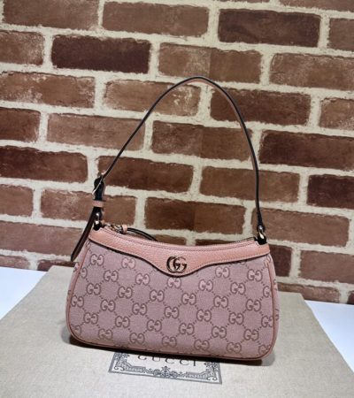 Replica Gucci Ophidia Purses GG Pink - premium 1:1 fake handbag model