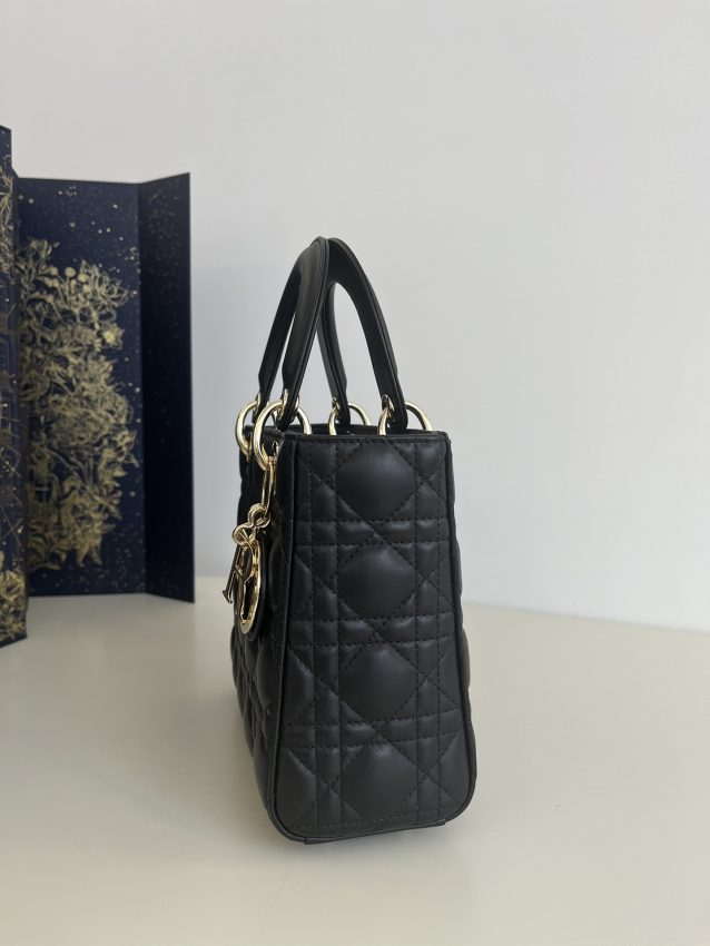 Replica Lady Dior Black ABC - top-rated replica designer bag