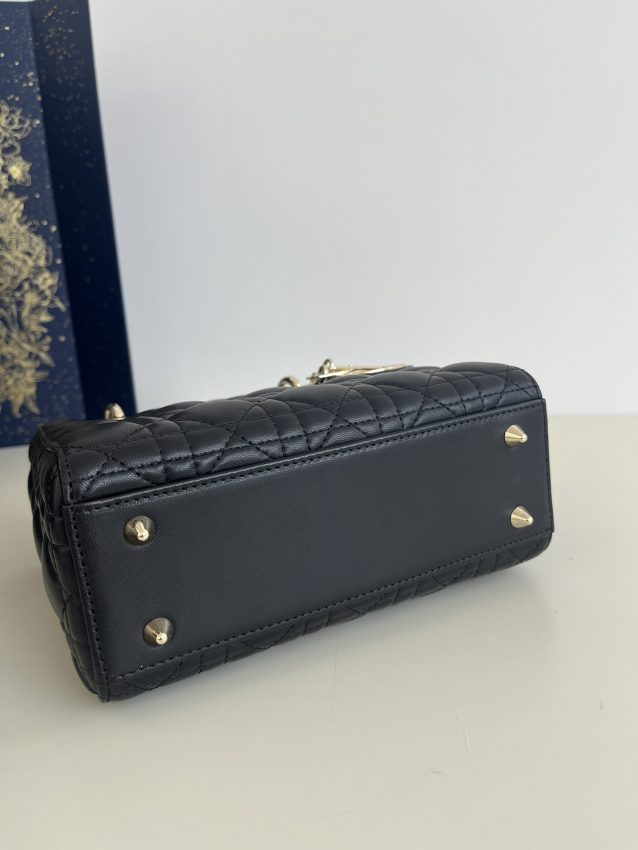 Replica Lady Dior Black ABC - premium 1:1 fake handbag model