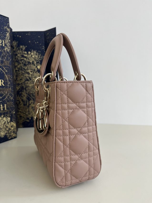 Replica Lady Dior Blush Pink ABC - best quality luxury bag dupe