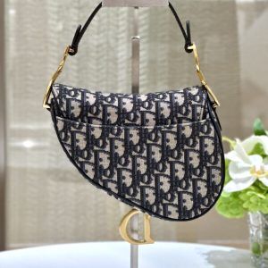 Replica Dior Saddle Bag Small CD Canvas - high-quality designer bag clone