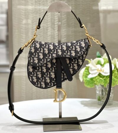 Replica Dior Saddle Bag Small CD Canvas - high-accuracy replica luxury purse