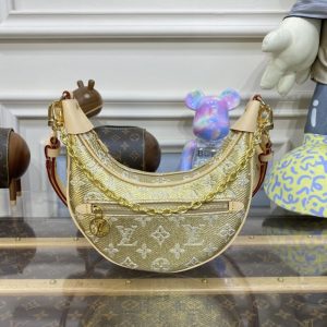 Replica Louis Vuitton Loop Golden Canvas - near-authentic luxury replica handbag