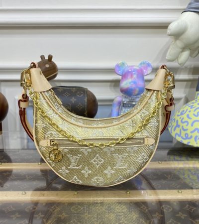 Replica Louis Vuitton Loop Golden Canvas - near-authentic luxury replica handbag