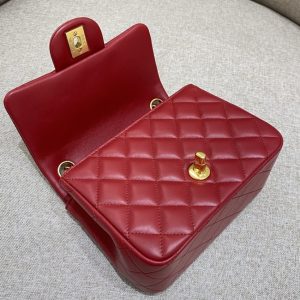 Replica CHANEL Classic Flap 17cm Red - high-accuracy replica luxury purse
