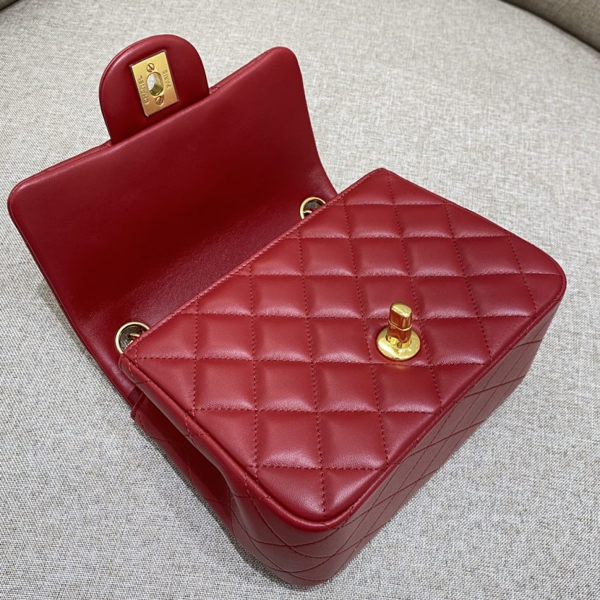 Replica CHANEL Classic Flap 17cm Red - high-accuracy replica luxury purse