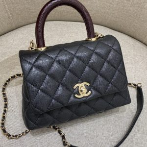 Replica CHANEL 23P Coco Lizard Handle - high-quality designer bag clone