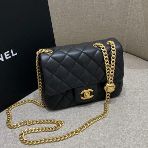 Replica CHANEL Camellia Flap Black - best quality luxury bag dupe